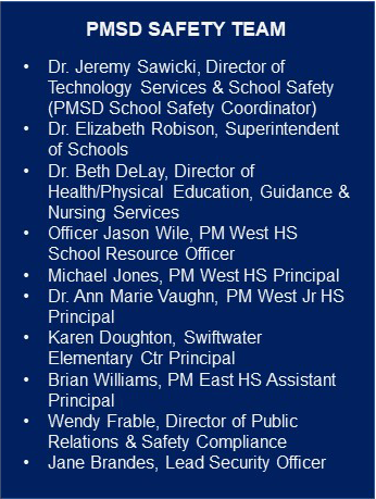 PMSD Safety Team Listing